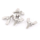 M3x6mm 304 Stainless Steel Wide Wing Head Screw Bolts Fasteners 5pcs