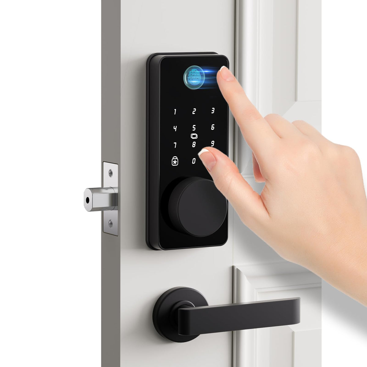 Kleutellose Deurslot, LinkMejor Slimme Slot met App Controle, Vingerafdruk