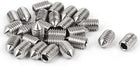 M6 x 10mm 304 Stainless Steel Cone Point Hex Socket Grub Screw 25 Pcs