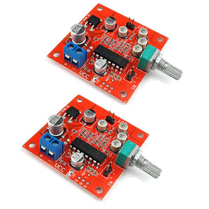 LinkMejor 2pcs PT2399 Microfono Riverbero Amplificatore Piatto AMP Board