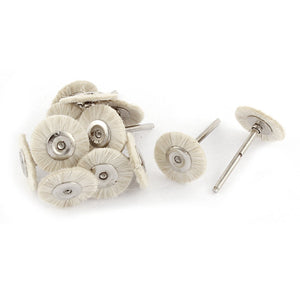 1 Inch Bristle Jewelry Buffing Polishing Wheels Brushes White 12pcs
