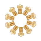 0.2mm 3D Printer Nozzle Head Replacement, Brass 10pcs