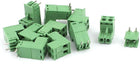 10Pcs AC 300V 10A 2P Pins PCB Screw Terminal Block Connector