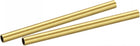 Brass Round Tube 6.5mm OD 0.5mm Wall Thickness 100mm Length Pipe Tubing 2 Pcs