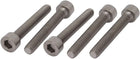 5 Pcs M5x35mm Thread Hex Socket Drive Cap Head Titanium Screw