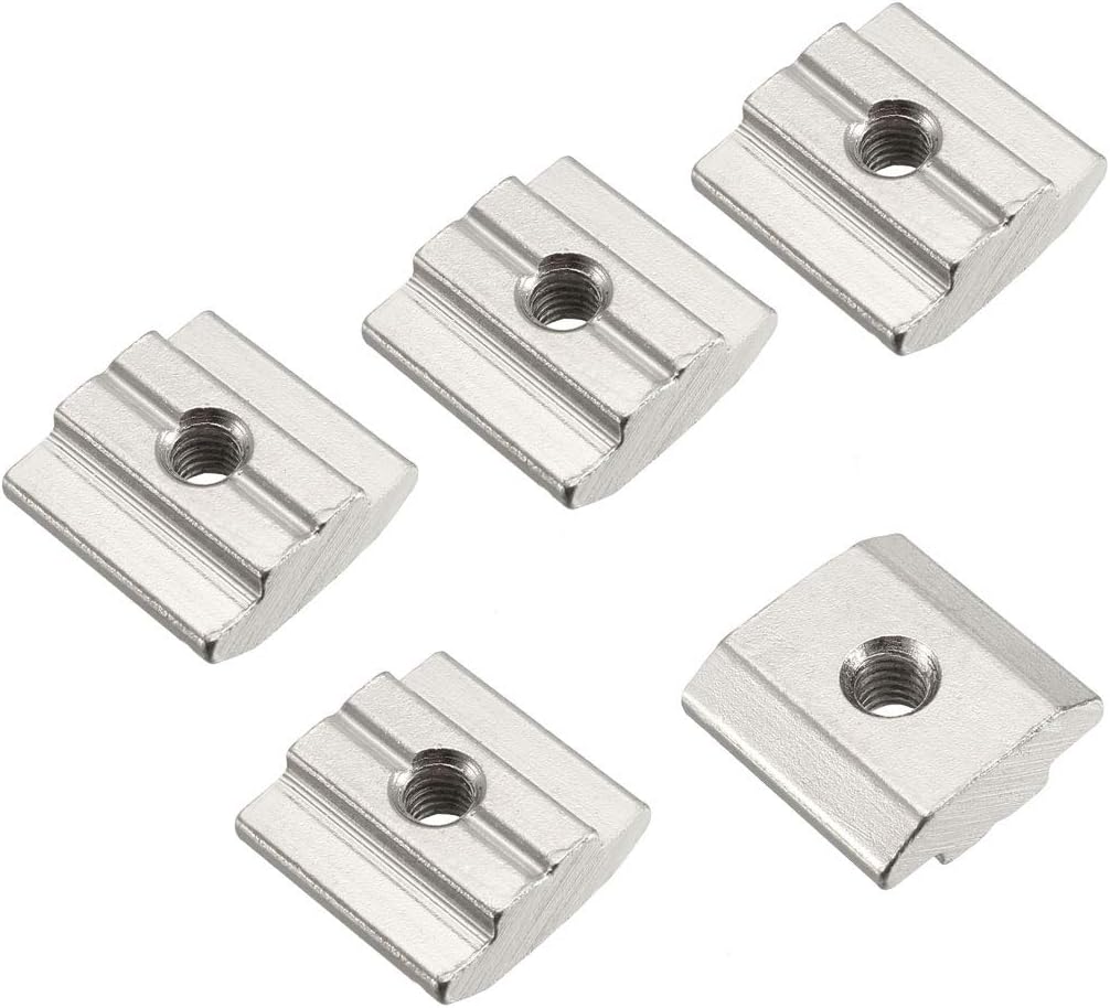 Slide in T-Nut, M4 Threaded for 3030 Series Aluminum Extrusions Profile, Pack of 20