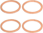 4pcs 30mmx36mmx2mm Copper Flat Ring Sealing Crush Washer Gasket