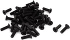 M6x20mm Phillips Nylon Countersunk Head Bolt Machine Screw Black 50Pcs