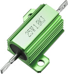 25W 1.8k Ohm 5% Aluminum Housing Resistor Screw Chassis Mounted Aluminum Case Wirewound Resistor Load Resistors Green 1 pcs