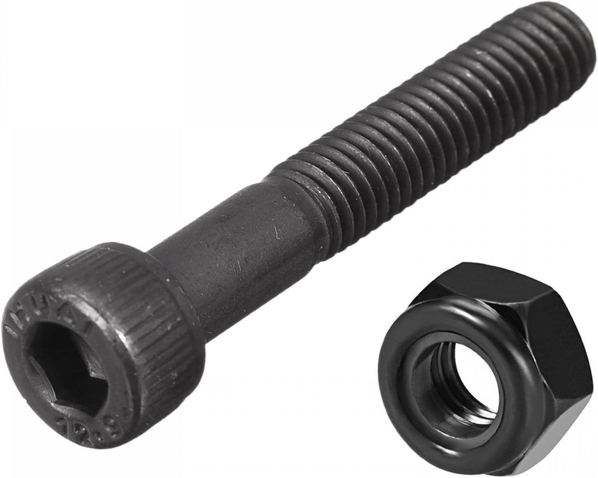 30pcs M5 x 30mm 12.9 Alloy Steel Machine Bolt Hex Socket Head Cap Screws with 50pcs Hex Nuts