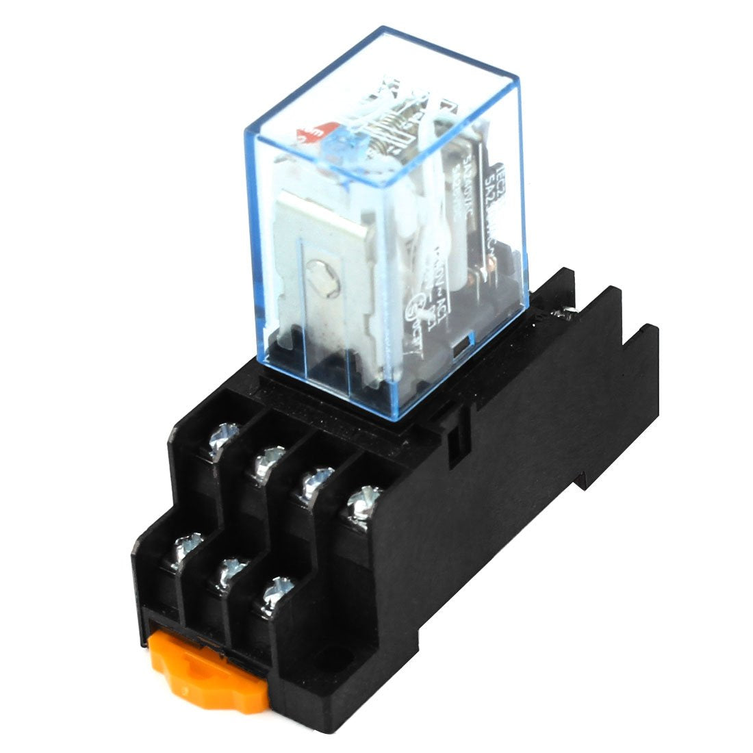 4PDT Electromagnetic Power Relay with Socket Base, DC12V Coil, 14 Pins