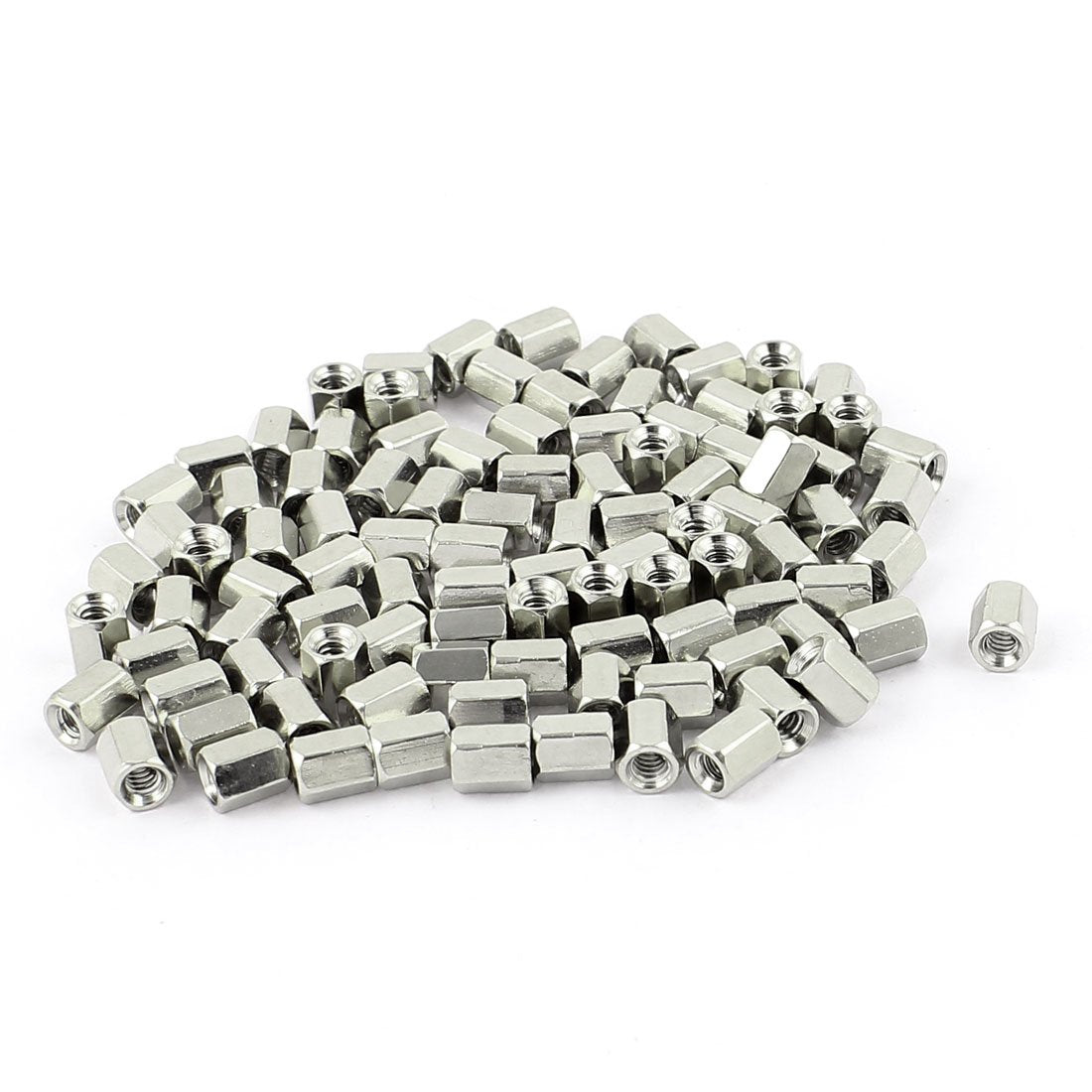 a15080400ux0741#4-40 6mm Female Thread Brass Hex Nut Spacer Standoff Pillar (Pack of 100)