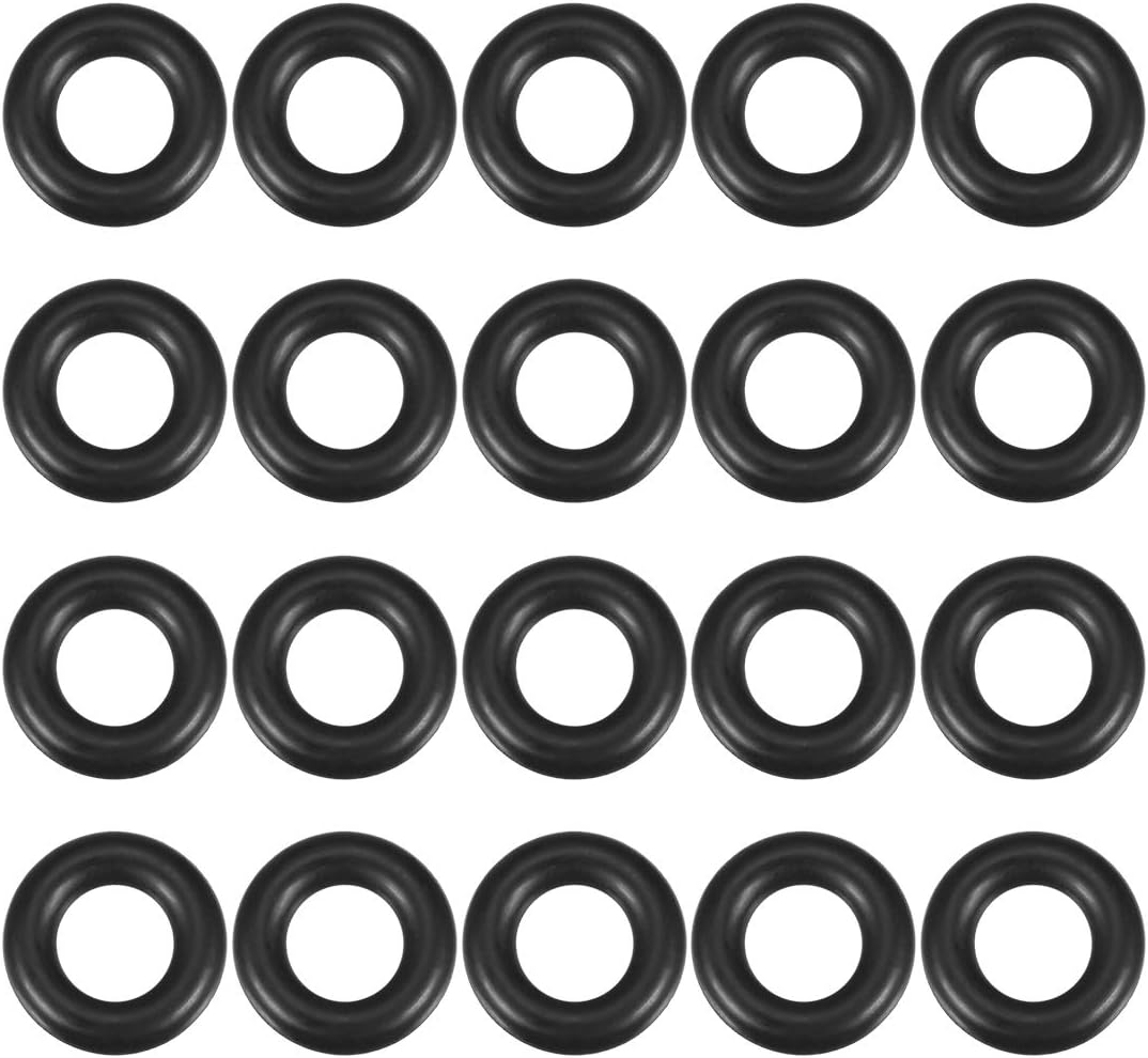 Nitrile Rubber O-Rings 14mm OD 7mm ID 3.5mm Width, Metric Sealing Gasket for Automotive Machine Plumbing, Pack of 20
