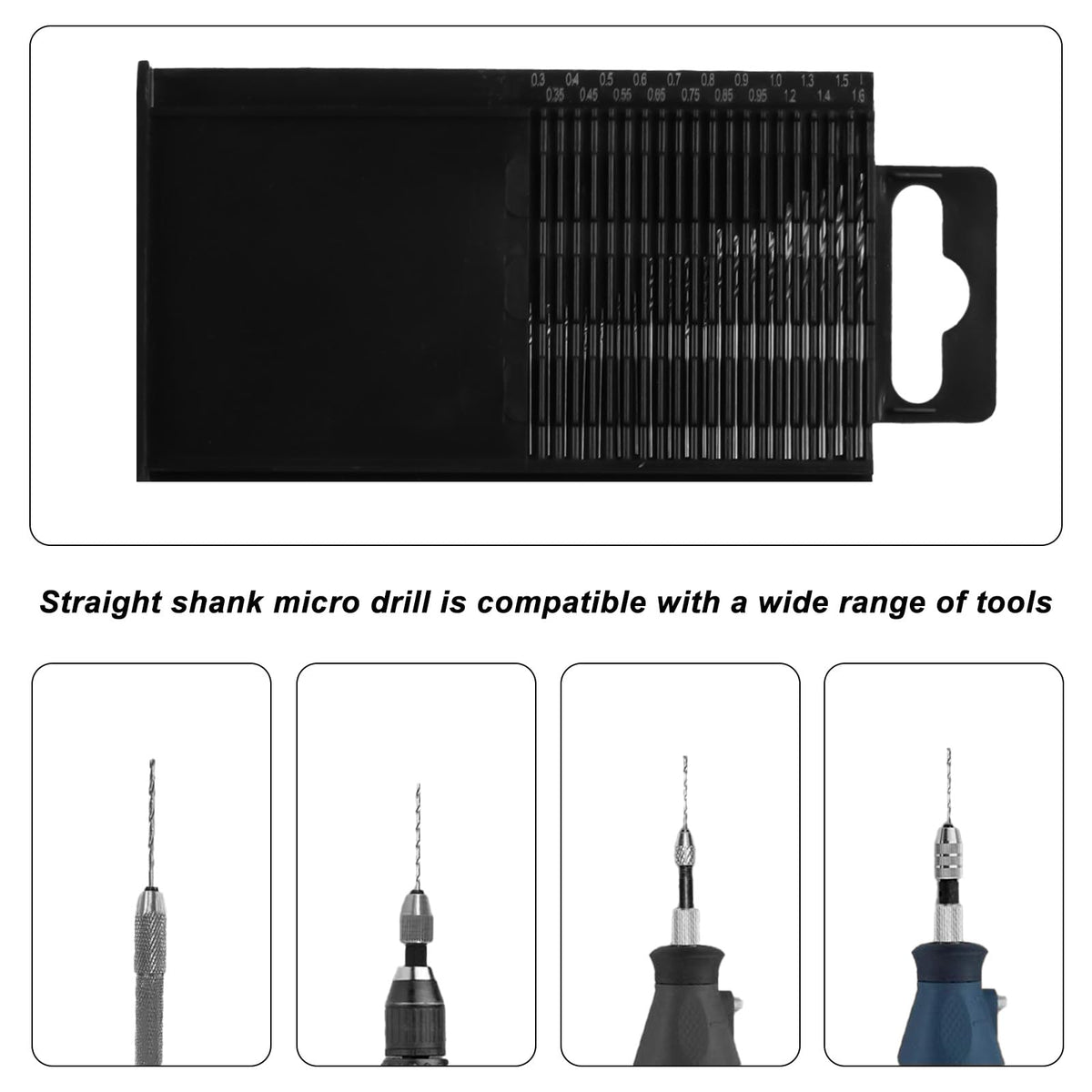 70 Pièces Ensemble de Perce-Visserie Mini HSS, Ensemble de Perce Vis Metric, 0.3mm - 3mm
