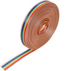 IDC Rainbow Wire Flat Ribbon Cable 9P 1.27mm Pitch 5meter/16.4ft Length