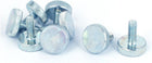 M6x16mm Thread Carbon Steel Knurled Round Head Thumb Screws 8pcs