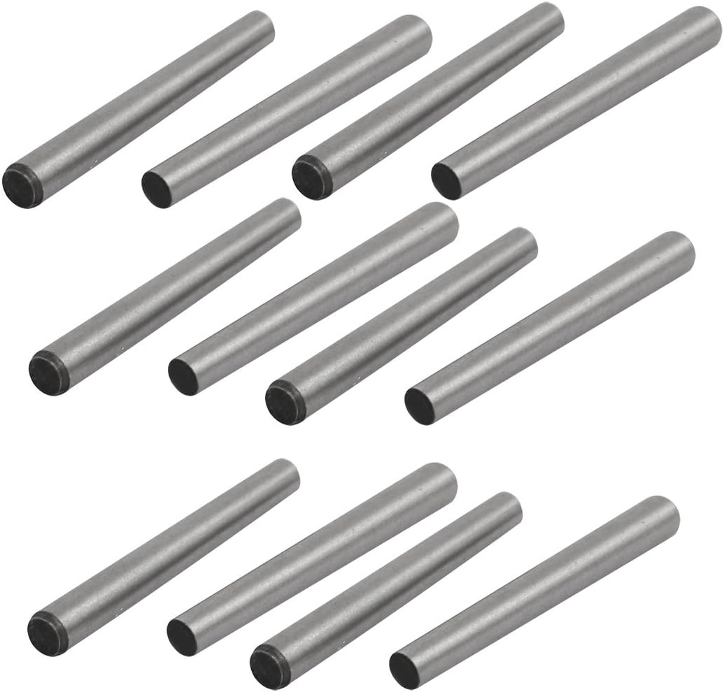 Carbon Steel GB117 30mm Length 3mm Small End Diameter Taper Pin 12pcs