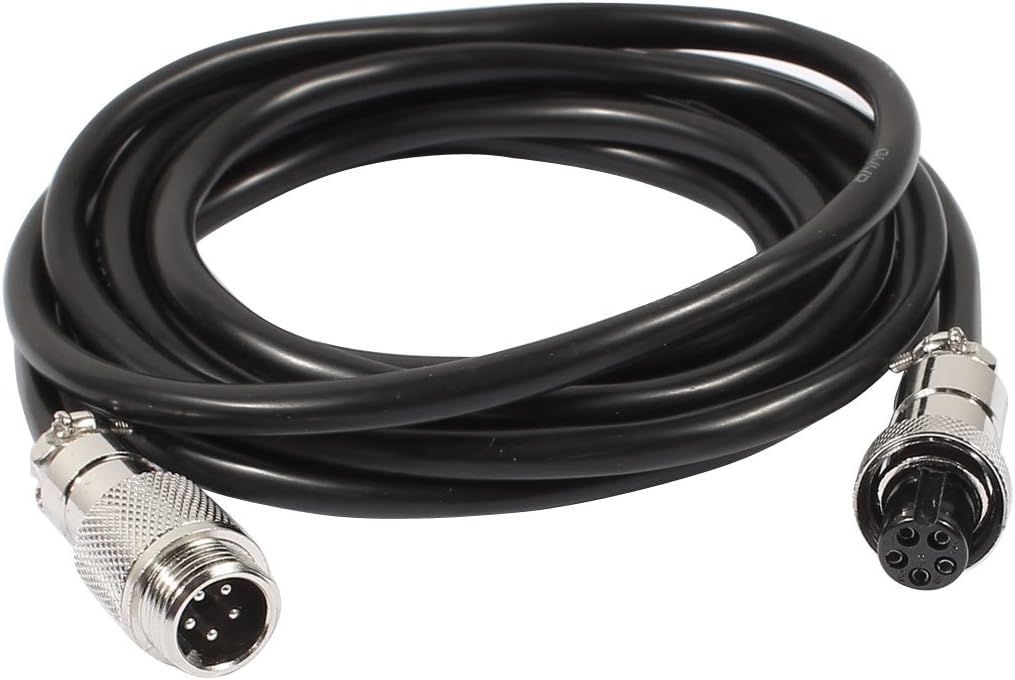 GX12 5 Pin Male/Female Head Aviation Socket Connector Electrical Cable 2m