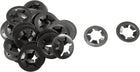 Internal Tooth Star Washers M12 x 25mm 65Mn Black Oxide Finish Push on Lock Washer Locking Clips Fastener 50pcs