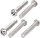 M6x40mm 304 Stainless Steel Button Head Torx Security Tamper Proof Screws 5pcs