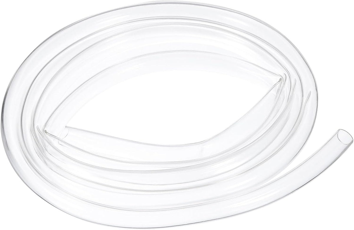 PVC Tubing, 18mm ID x 21mm OD - 10 Feet Long Clear Vinyl Water Pipe, Lightweight Plastic Flexible Water Pipe for Aquaponics, Air Hose, Irrigation