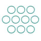 Fluorine Rubber O-Rings, 9mm OD 7mm ID 1mm Width FKM Seal Gasket for Machinery Plumbing, Green, Pack of 10