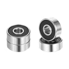 4pcs R4A-2RS Deep Groove Ball Bearings 1/4" ID x 3/4" OD x 9/32" Height Miniature Bearings Double Rubber Sealed Chrome Steel Z3 Bearing for Engineering Machinery, ABEC5