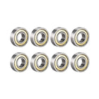6204ZZ Ball Bearing 20mm x 47mm x 14mm Double Shielded 6204-2Z 80204 Deep Groove Bearings, Carbon Steel (Pack of 8)