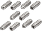 M6x16mm 304 Stainless Steel Spring Hex Socket Ball Point Grub Set Screws 10pcs