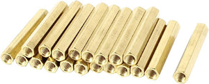 20 x Gold Tone M4x40 M4 Female Thread Brass Standoff Spacer 40mm High
