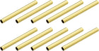 Brass Tube Spacer Beads, 2mm x 20mm Glossy Bead 1.6mm Inner Dia for DIY Jewelry Making Crafts Projects, Gold Tone 300Pcs