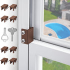 Sliding Window Locks for Up and Down Windows,Easy to Install Vertical & Horizontal Window Security Locks,Adjustable Aluminum Window Stopper Lock (6 Sets)
