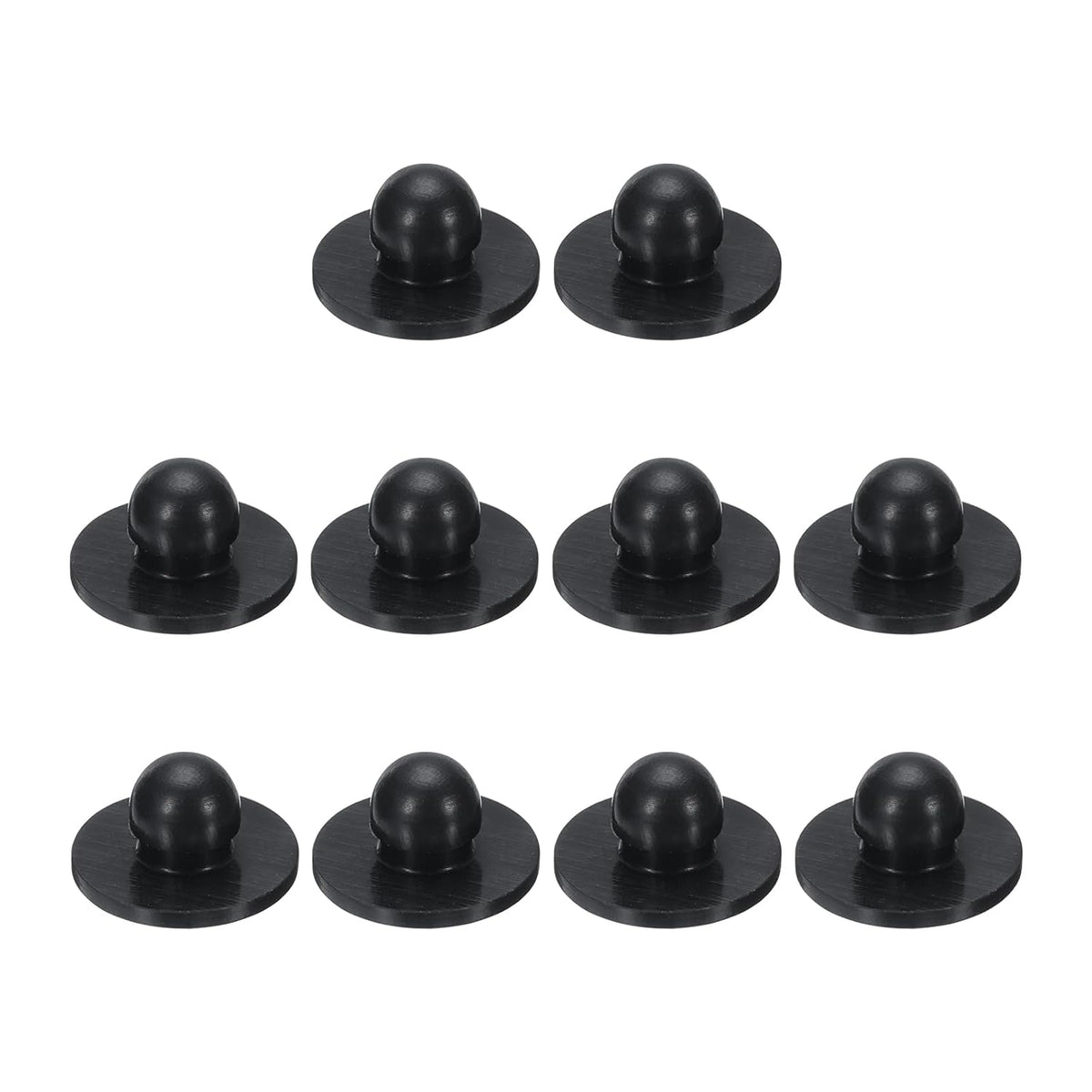10pcs Hole Plug 3/16 Inch (6mm) Black Silicone Button Plugs