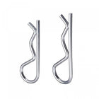 Cotter Pins - 3x60mm/3.5x75mm Carbon Steel R Shaped Spring Clip Pins Fastener Hardware, Silver Tone, Pack of 40
