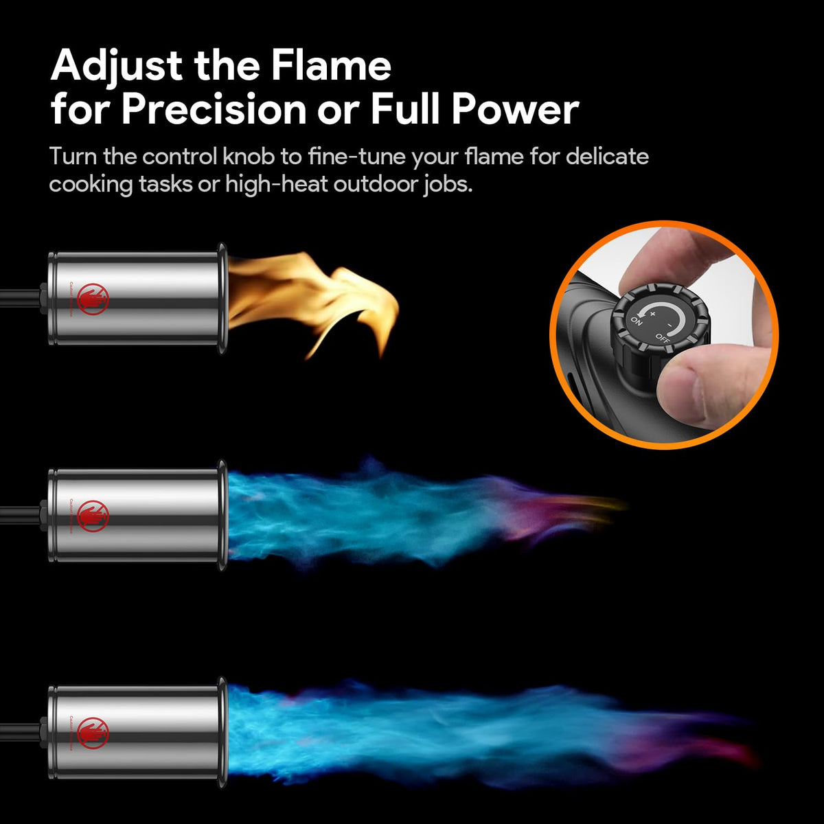 LinkMejor Propane Torch Gun, Kitchen Blow Torch Gun, Flame Thrower Torch