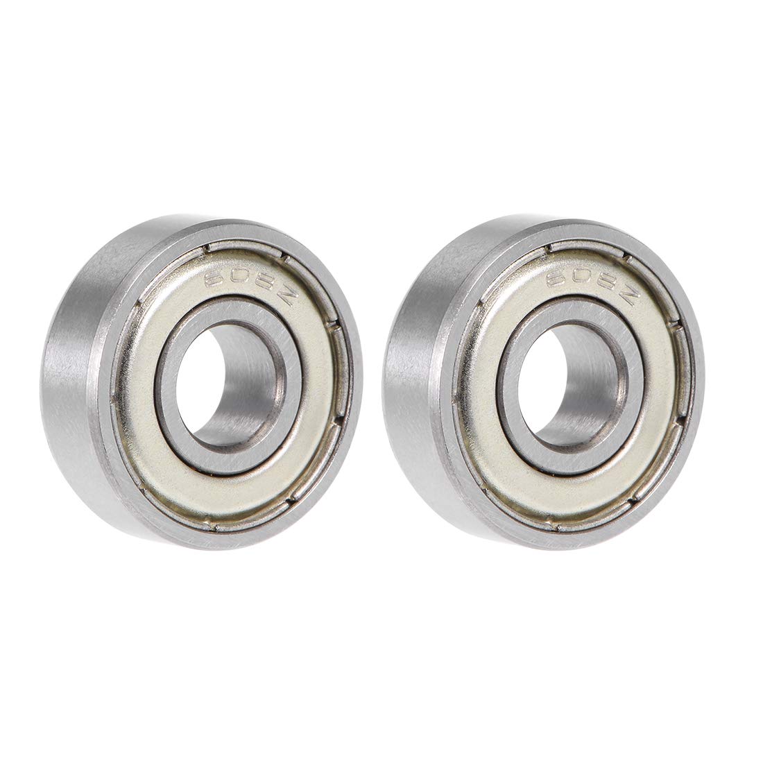 608ZZ Deep Groove Ball Bearing 8x22x7mm Double Shielded Chrome Steel Bearings 2Pcs