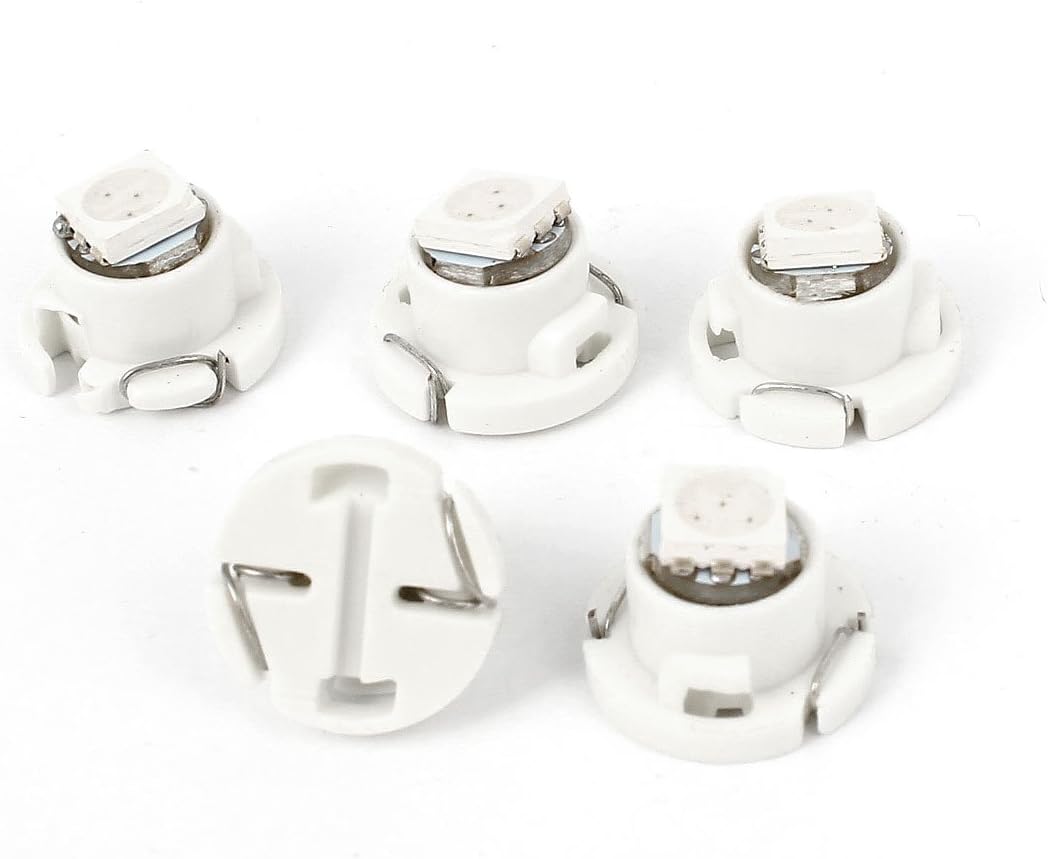 5 Pcs 5050 SMD T4.7 Wedge LED Instrument Light Lamp Green Internal
