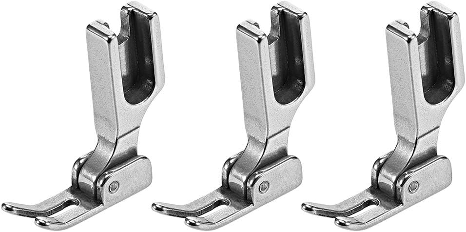 LinkMejor #P58N Right Narrow Presser Foot, Industrial Sewing Foot Hinged Steel 3pcs