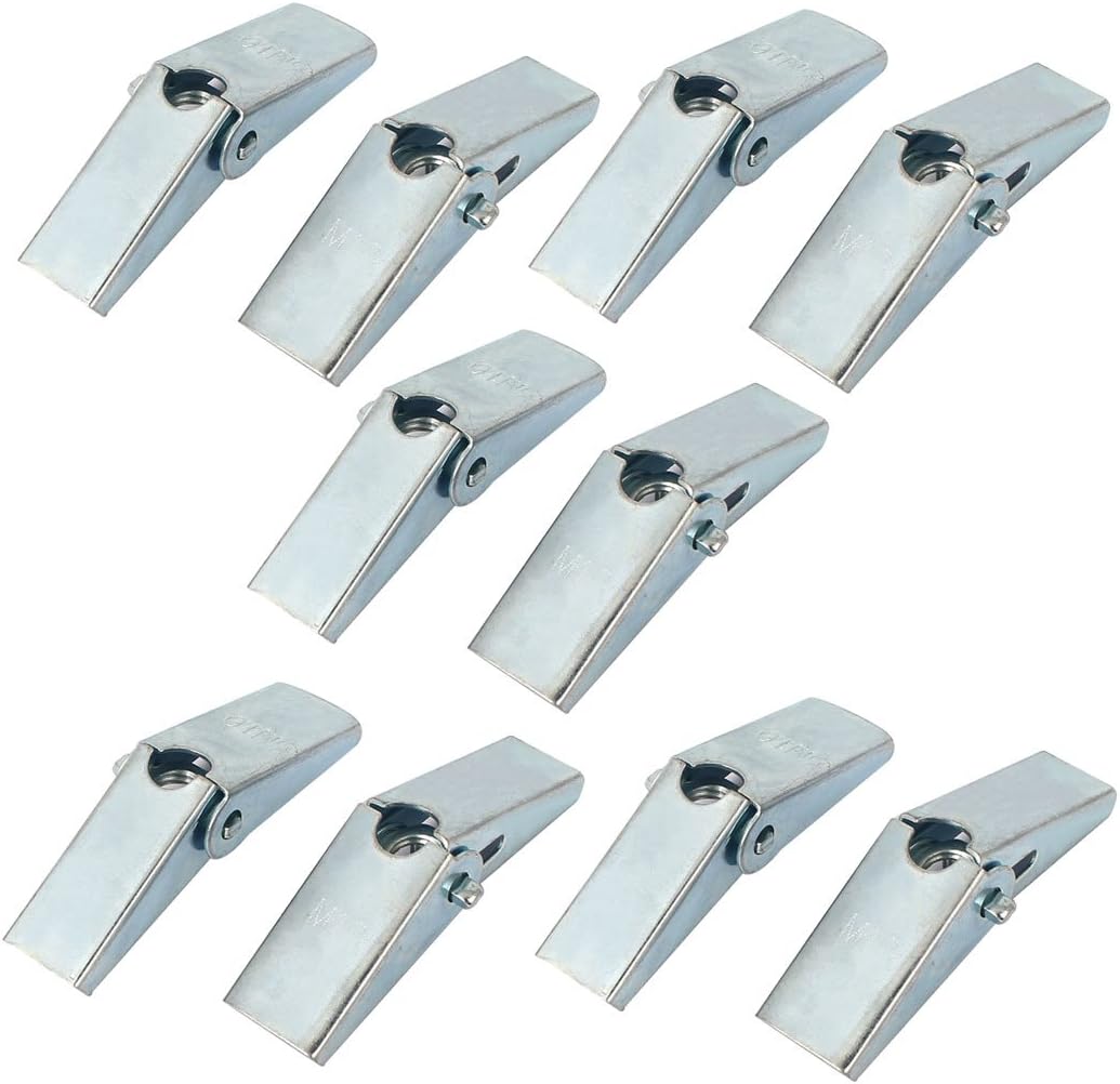 74mm Length M10 Thread Spring Loaded Hollow Wall Anchor Wing Nuts