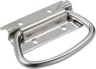 86mmx46mm 201 Stainless Steel Toolbox Case Chest Ring Pull Handle Sølv Lyd