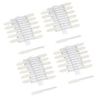 4mm Wool Felt Mounted Points Tapered Polishing Bits Burrs Buffing Wheels with 1/8" Shank 48 Pcs