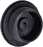 Plug Fittings, G1-1/2 Thread, Flanged Adaptors Sealing Plugs with Gasket, for Water Tanks, Aquariums, Ponds, Pools, PVC, Black, Pack of 2