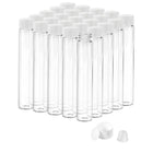 25PCS 30ml クリアガラス 小型ビン 白栓付 & プラスチックストッパー