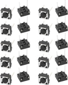 20Pcs 6mmx6mmx4.3mm Panel PCB Momentary Tactile Tact Push Button Switch 2 Pin DIP