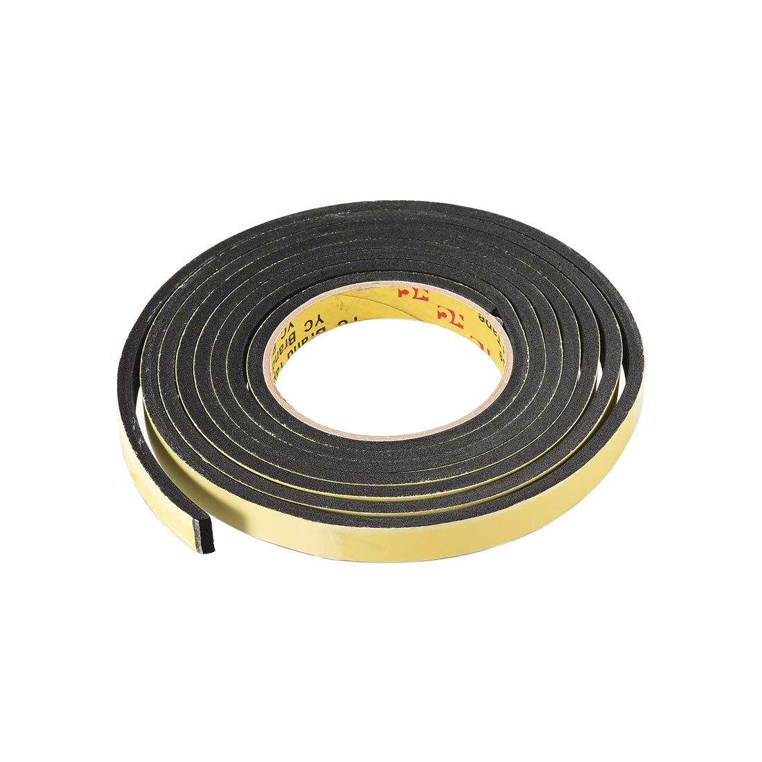 Sponge Tape, EVA Single Sided Sealing Foam Tape, 3 Meters Length, 15mm Width, 5mm Thick, Black