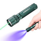 LinkMejor K1 EDC AA Flashlight med grön laserpunktare, UV och vit LED