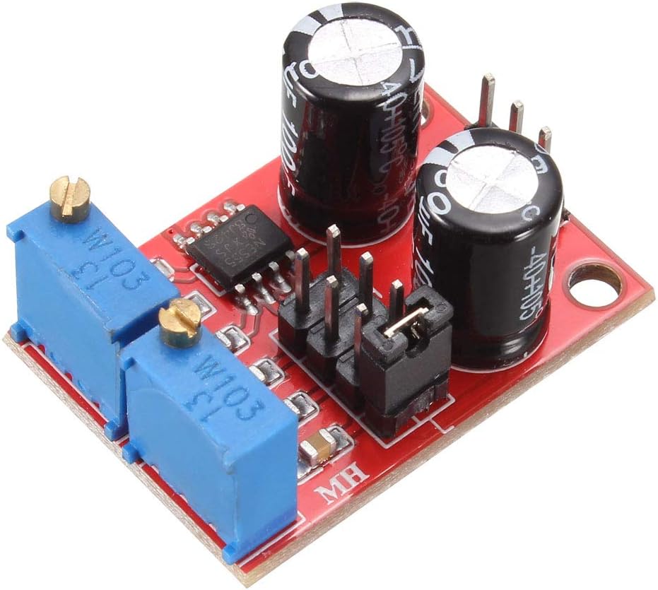 NE555 Square Wave Output Pulse Module with Adjustable Frequency Patch LED