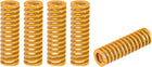 3D Printer Die Spring, 20mm OD 65mm Long 4pcs Spiral Stamping Light Load Compression Mould Die Springs for 3D Printer Electric Part, Yellow