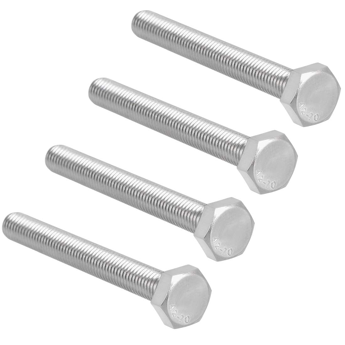 M10x85mm Hex Bolts 304 Stainless Steel Hexagon Screw Bolt 4pcs