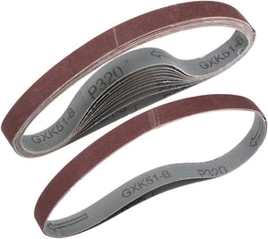 1/2-inch X 18-inch(15mm X 452mm) Schuurband 320 Korund 12 stuks